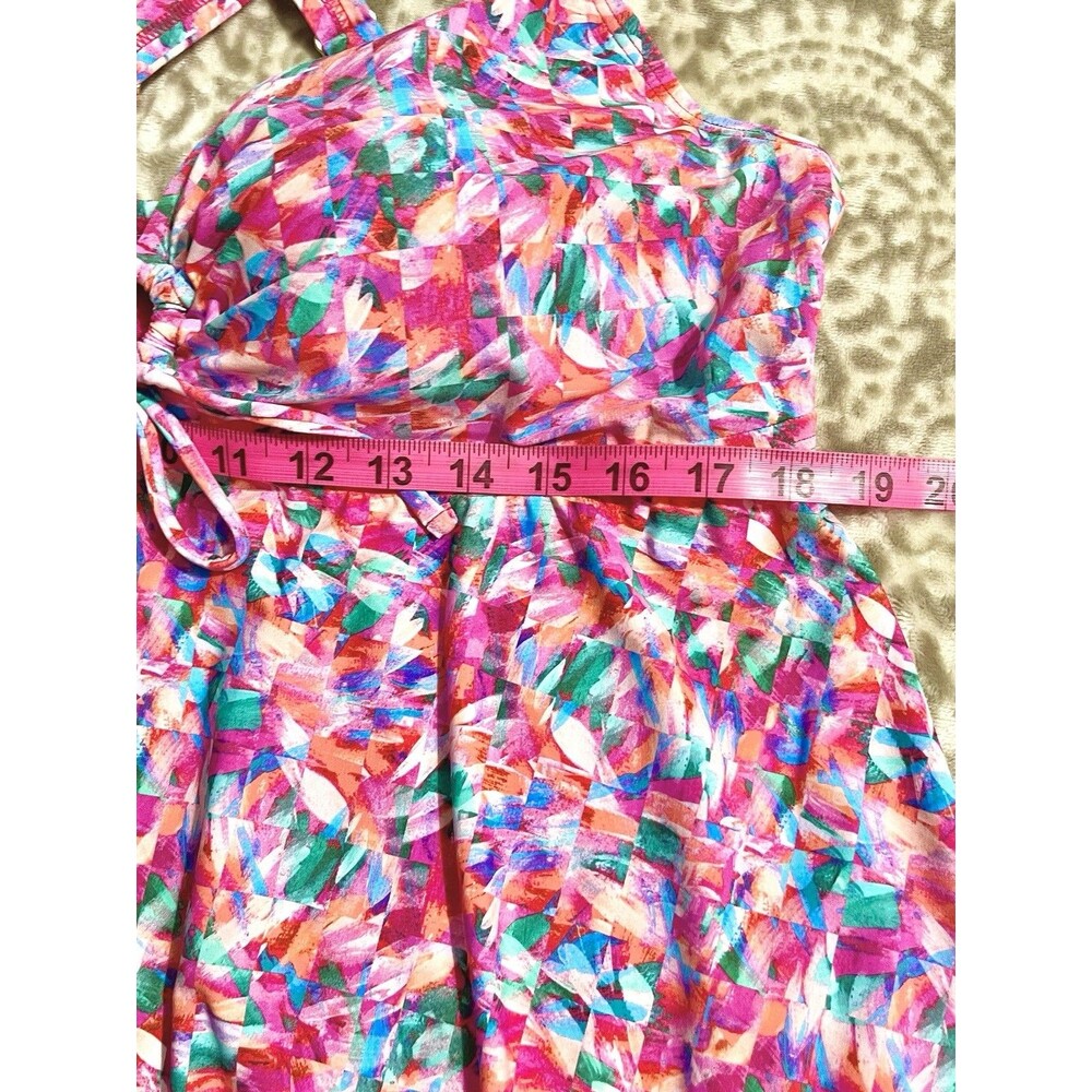 Sunsets IPANEMA Forever Pink Tankini Swim Top US 34D A Line Adjustable Straps - Picture 3 of 12